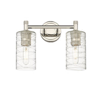 Downtown Urban Bath Vanity Light Brass Glass