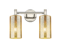Downtown Urban Bath Vanity Light Brass Glass