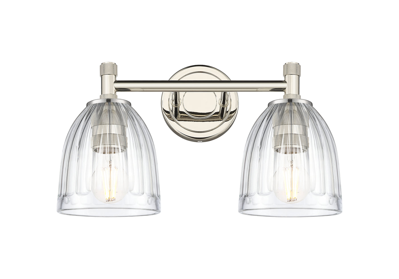 Downtown Urban Bath Vanity Light Brass Glass