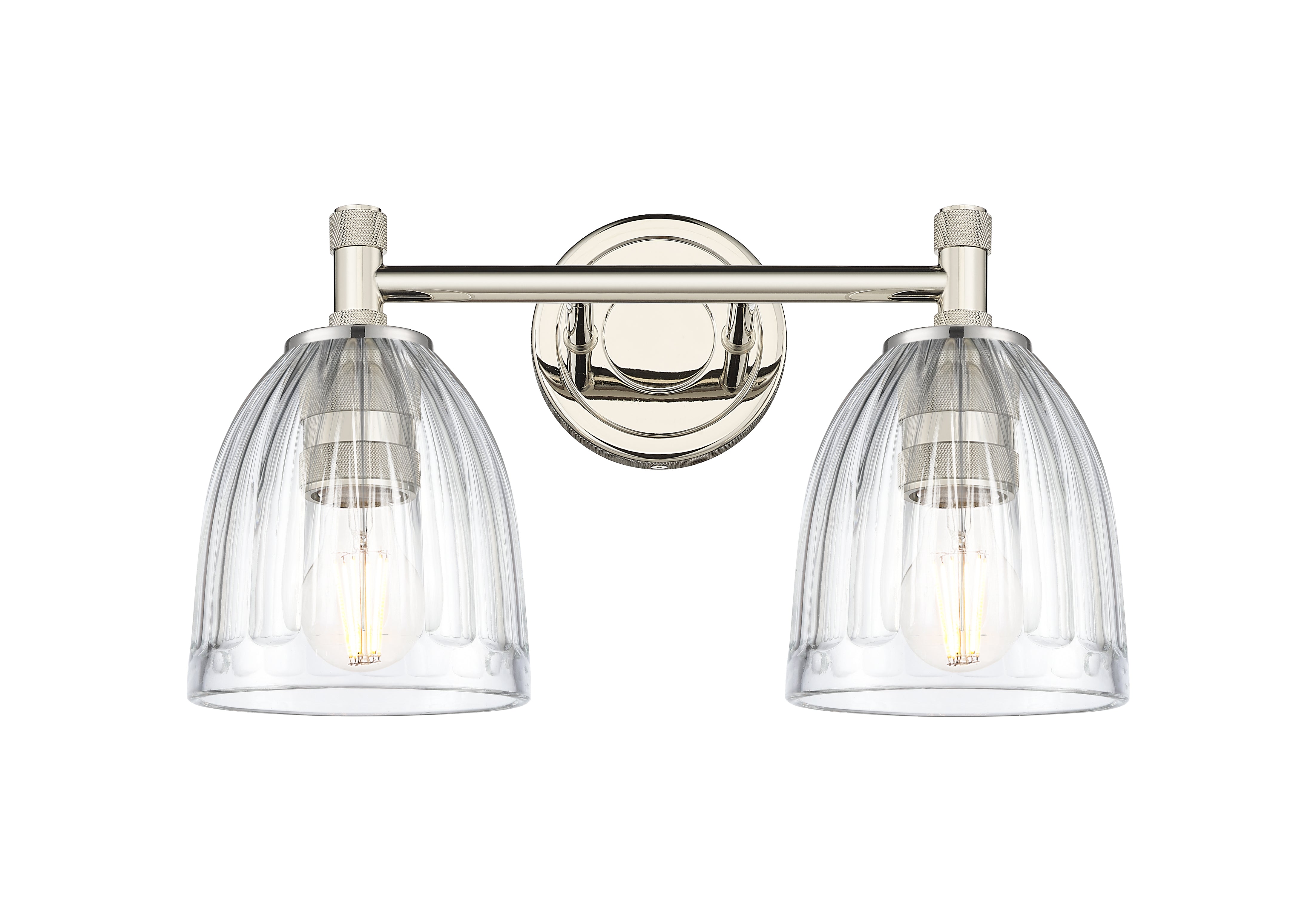 Downtown Urban Bath Vanity Light Brass Glass