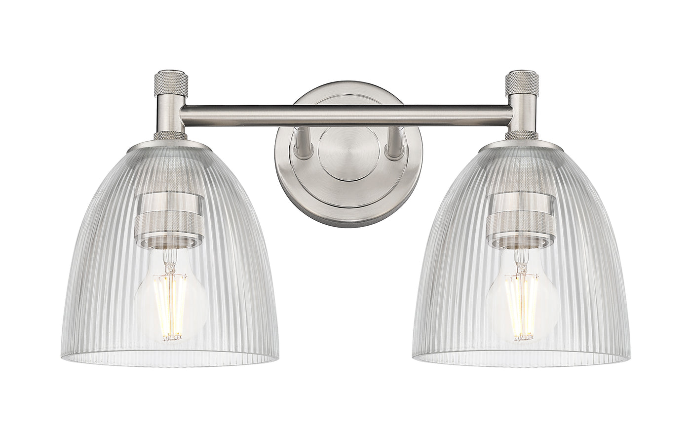 Downtown Urban Bath Vanity Light Brass Glass