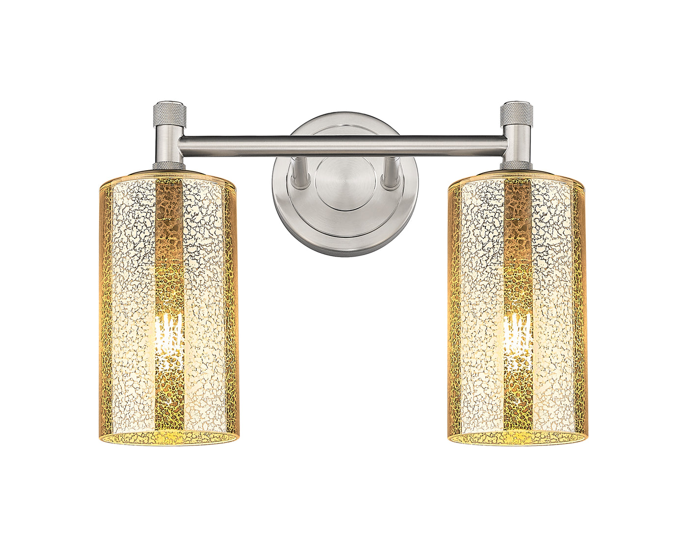 Downtown Urban Bath Vanity Light Brass Glass