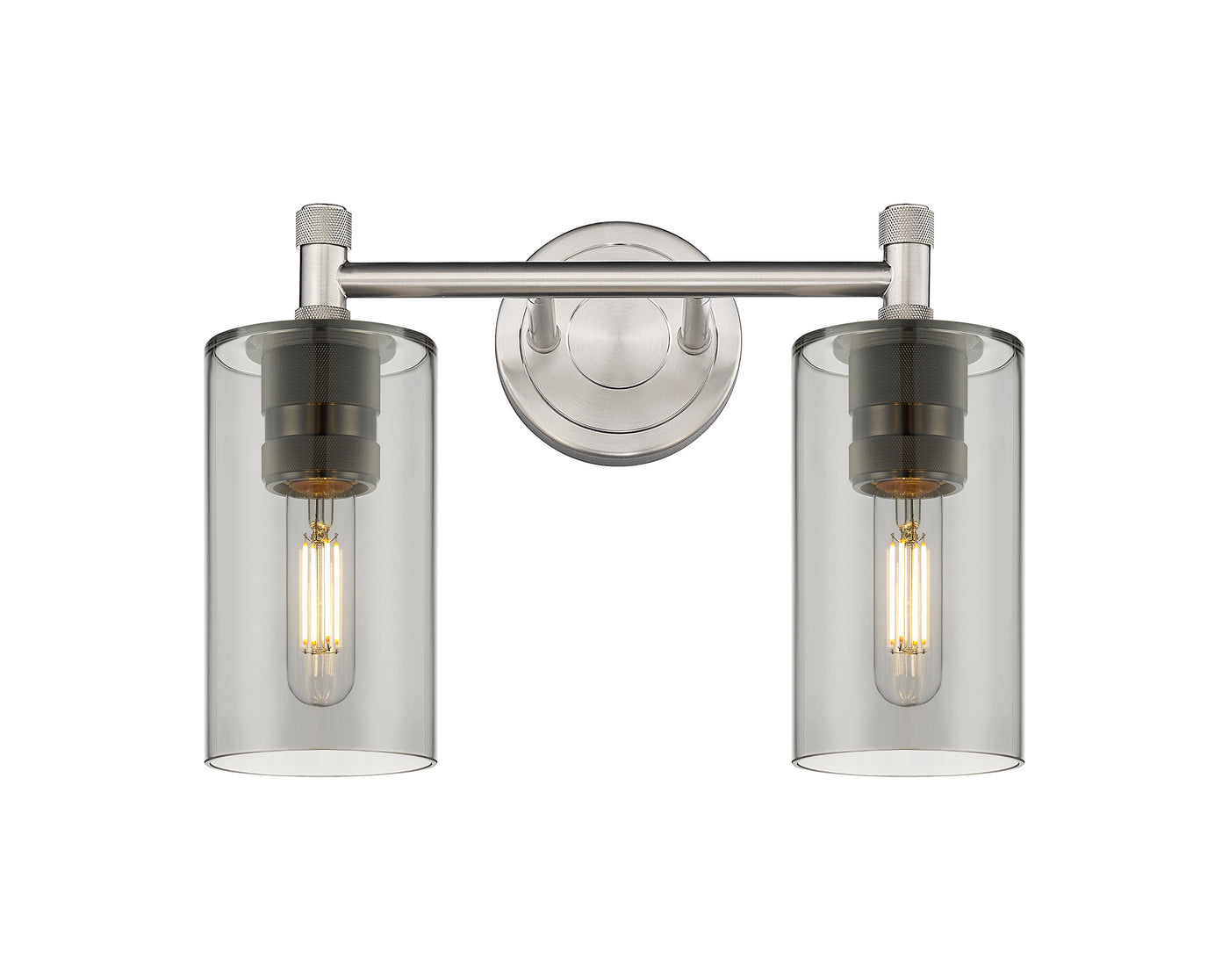 Downtown Urban Bath Vanity Light Brass Glass