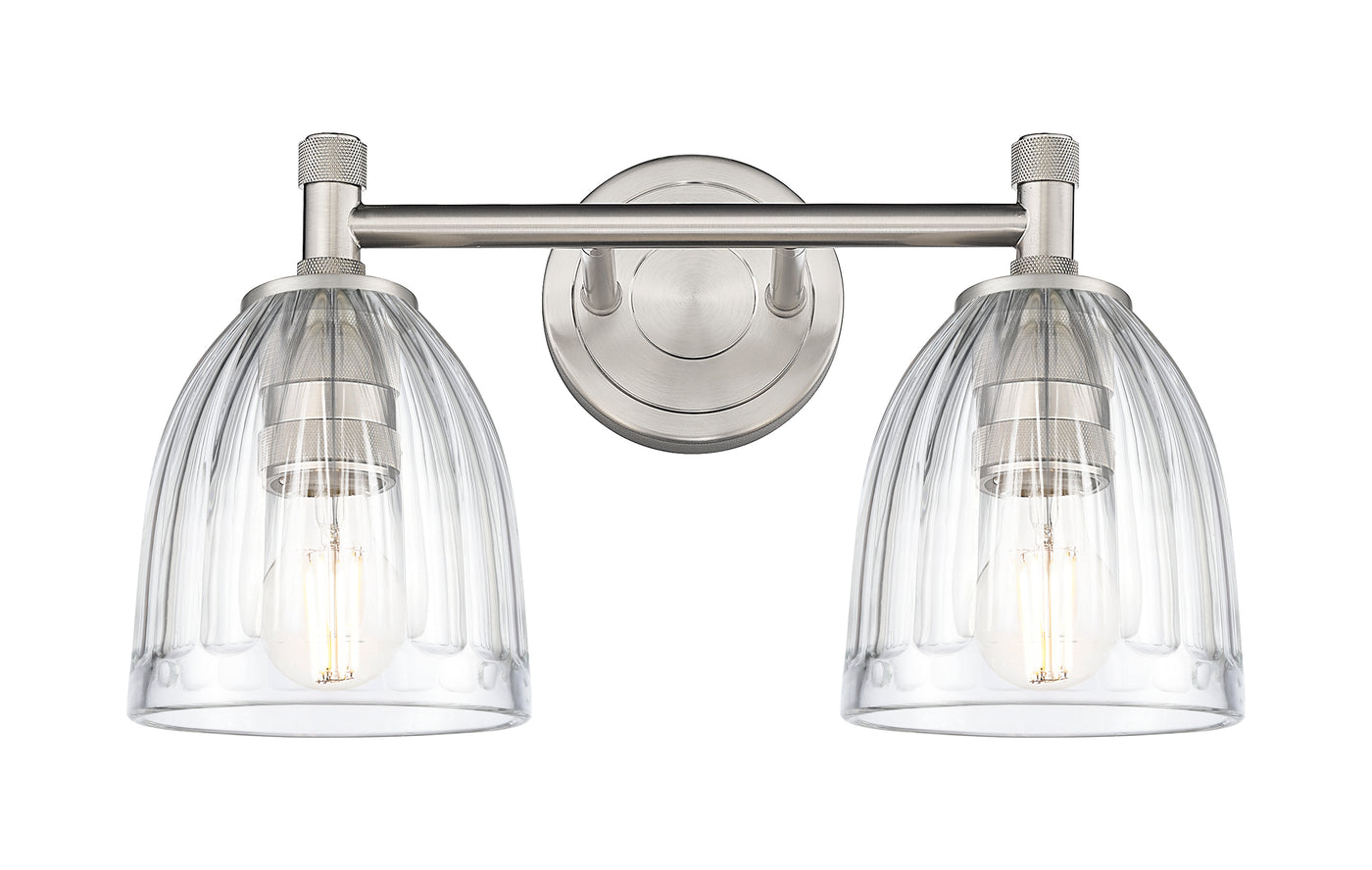 Downtown Urban Bath Vanity Light Brass Glass