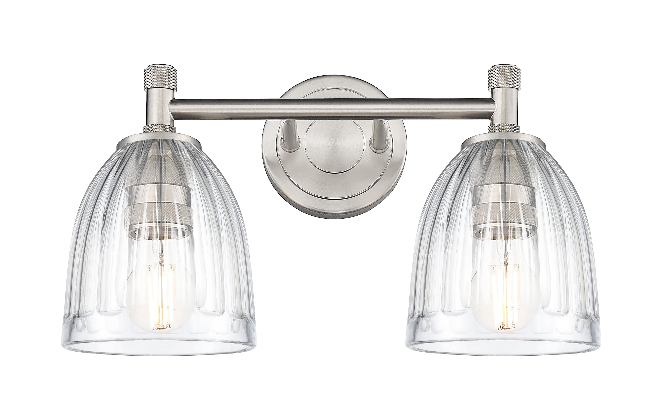 Downtown Urban Bath Vanity Light Brass Glass
