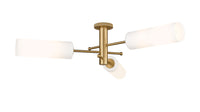 Downtown Semi-Flush Mount Satin Nickel