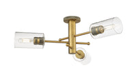 Downtown Semi-Flush Mount Satin Nickel