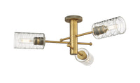 Downtown Semi-Flush Mount Satin Nickel