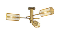 Downtown Semi-Flush Mount Satin Nickel
