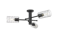 Downtown Semi-Flush Mount Satin Nickel