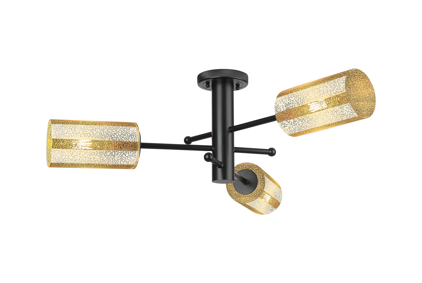 Downtown Semi-Flush Mount Satin Nickel