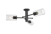 Downtown Semi-Flush Mount Satin Nickel