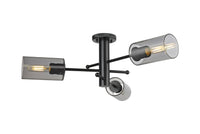 Downtown Semi-Flush Mount Satin Nickel