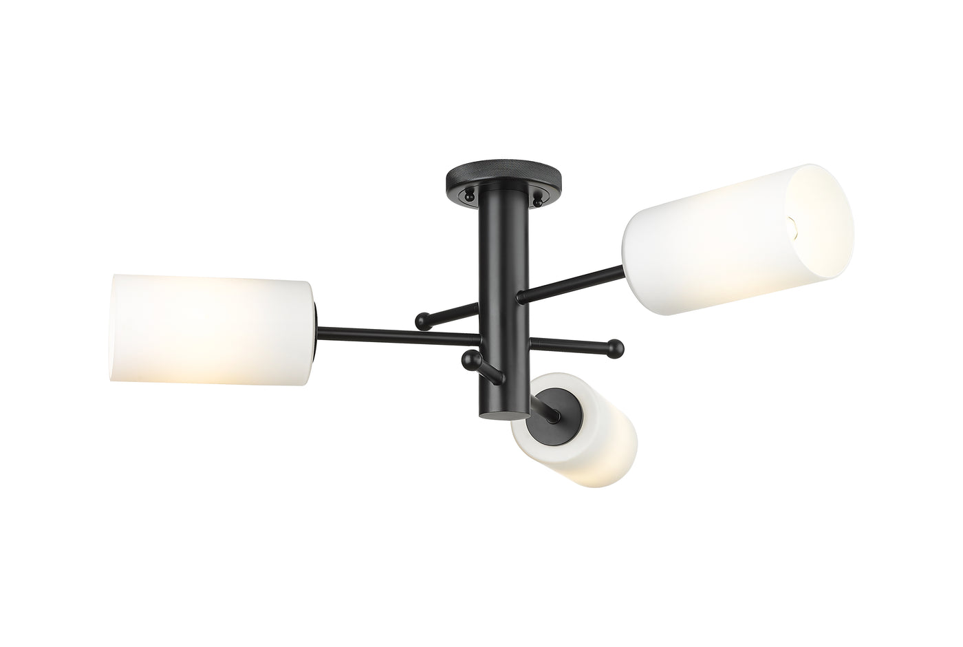 Downtown Semi-Flush Mount Satin Nickel