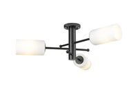 Downtown Semi-Flush Mount Satin Nickel