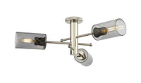 Downtown Semi-Flush Mount Satin Nickel