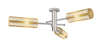 Downtown Semi-Flush Mount Satin Nickel