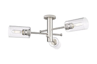 Downtown Semi-Flush Mount Satin Nickel