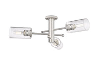 Downtown Semi-Flush Mount Satin Nickel