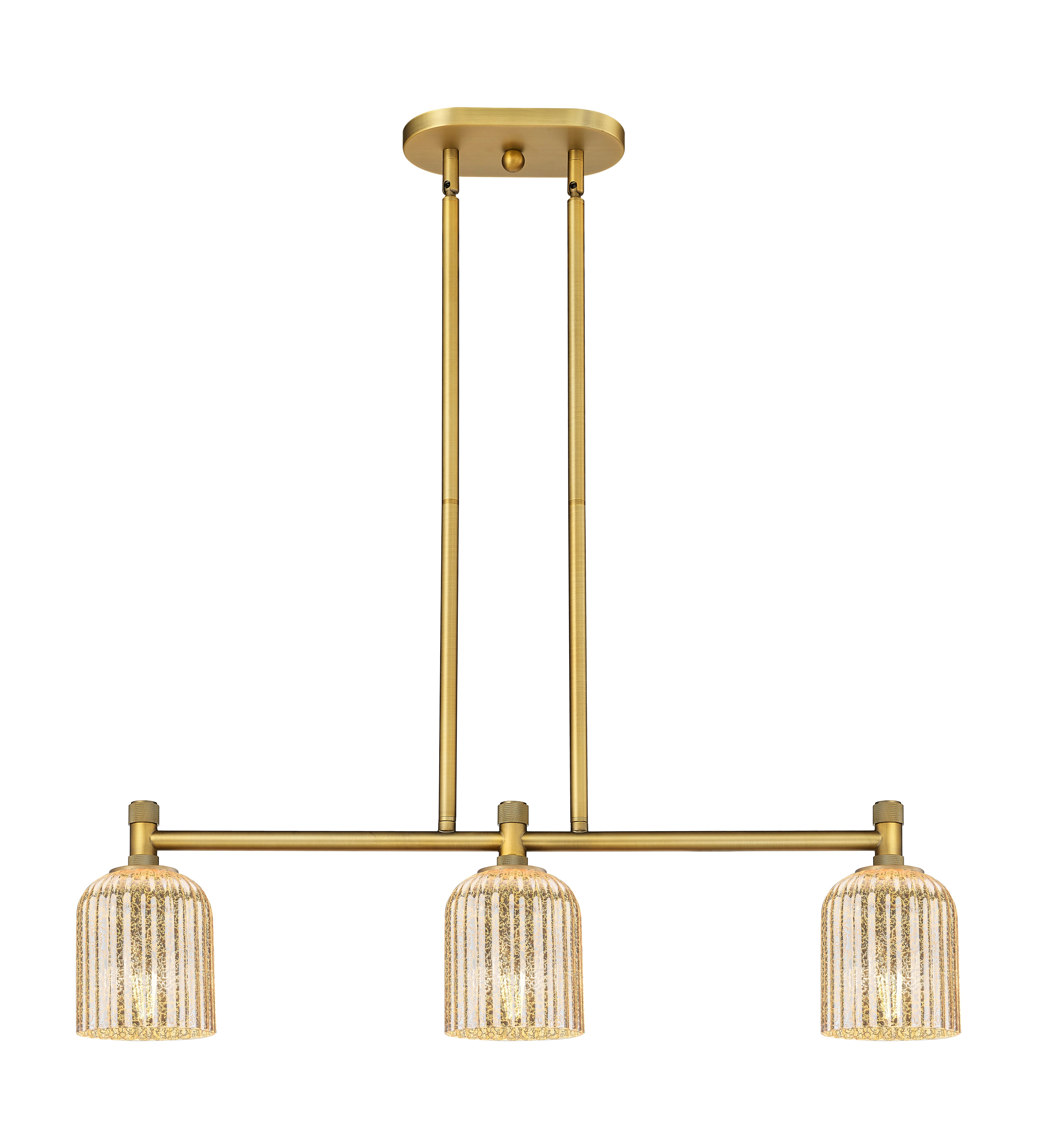 Downtown Urban Island Light Cast Brass