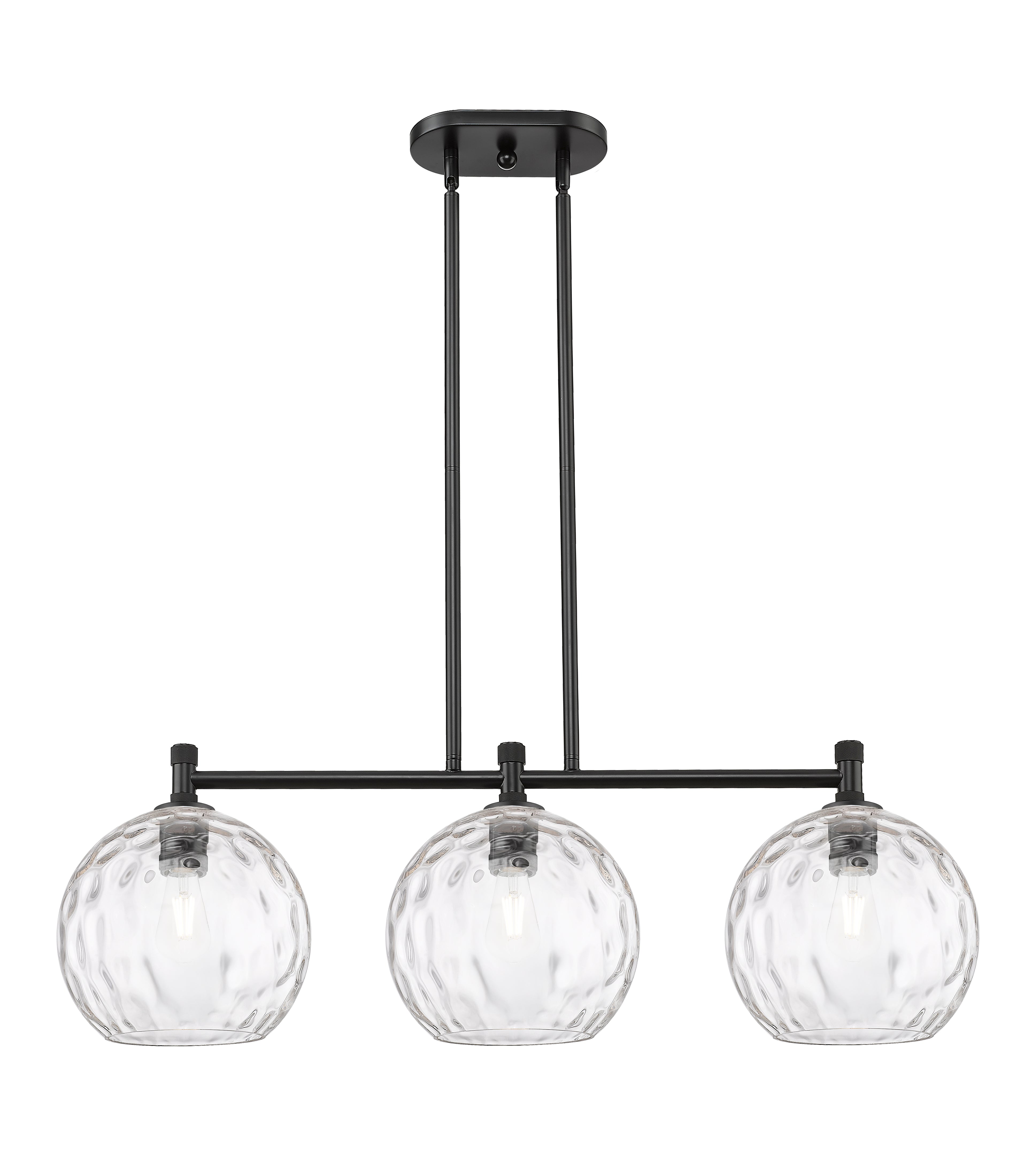 Downtown Urban Island Light Brass Glass