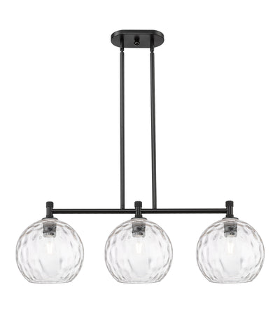 Downtown Urban Island Light Brass Glass