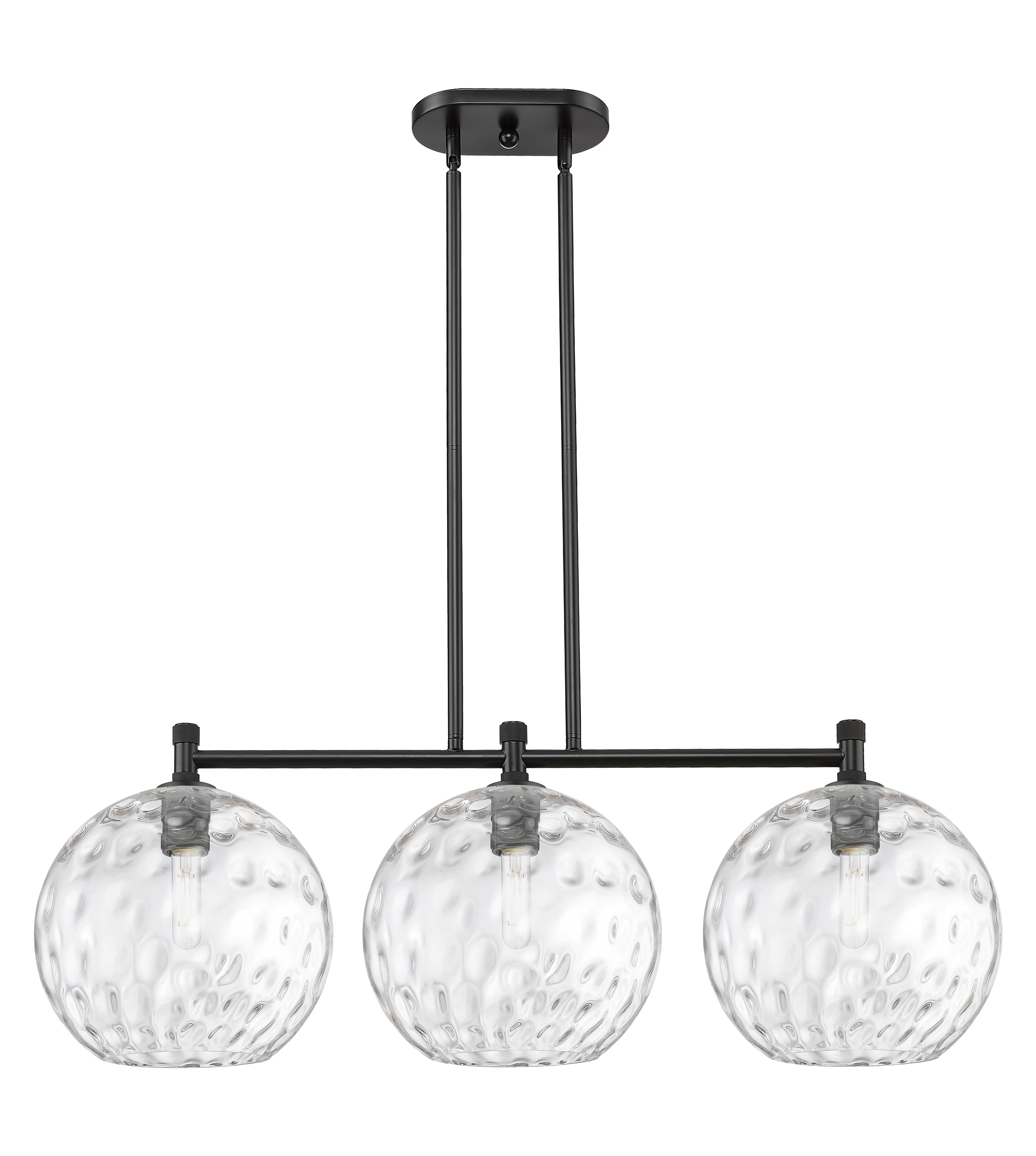Downtown Urban Island Light Cast Brass Steel