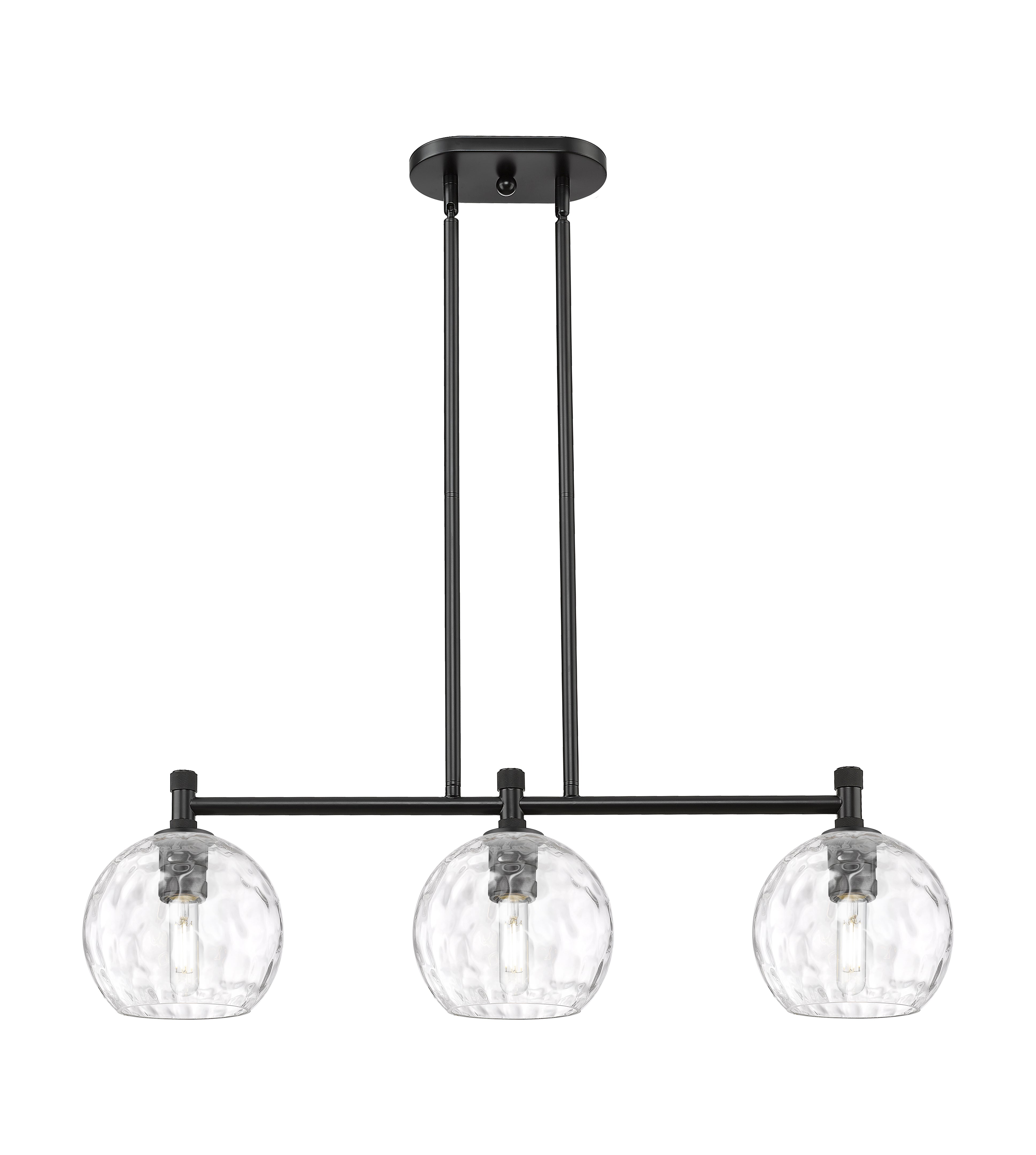 Downtown Urban Island Light Brass Glass