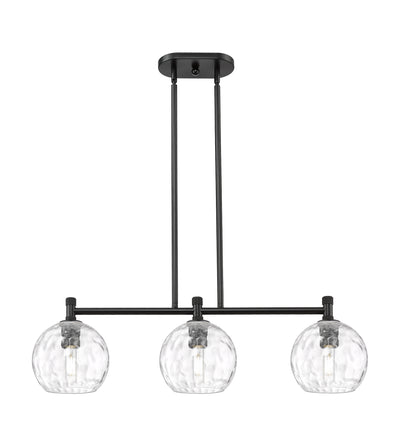 Downtown Urban Island Light Brass Glass