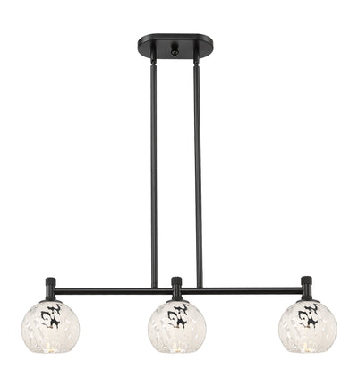 Downtown Urban Island Light Cast Brass Glass
