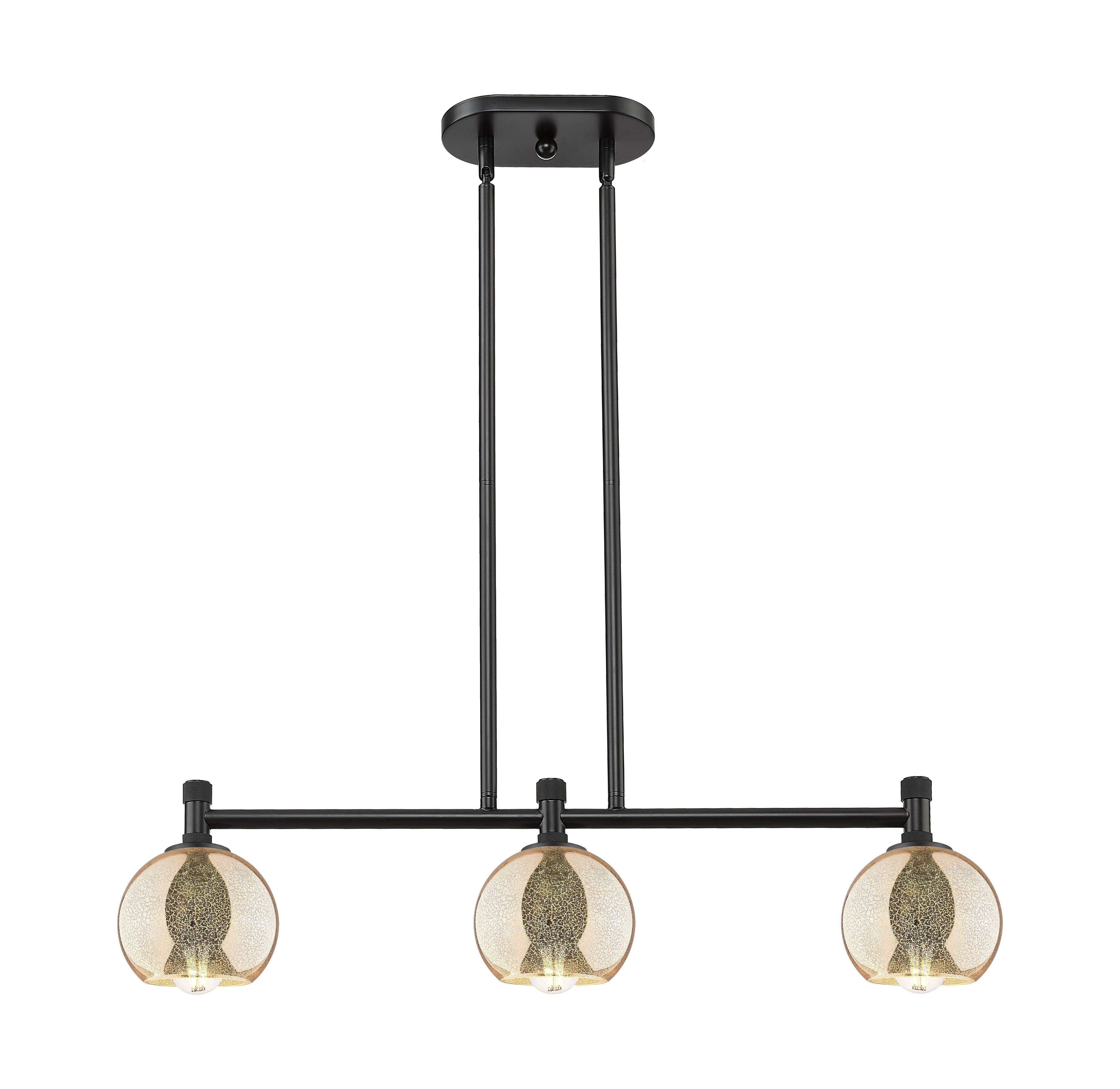 Downtown Urban Island Light Cast Brass