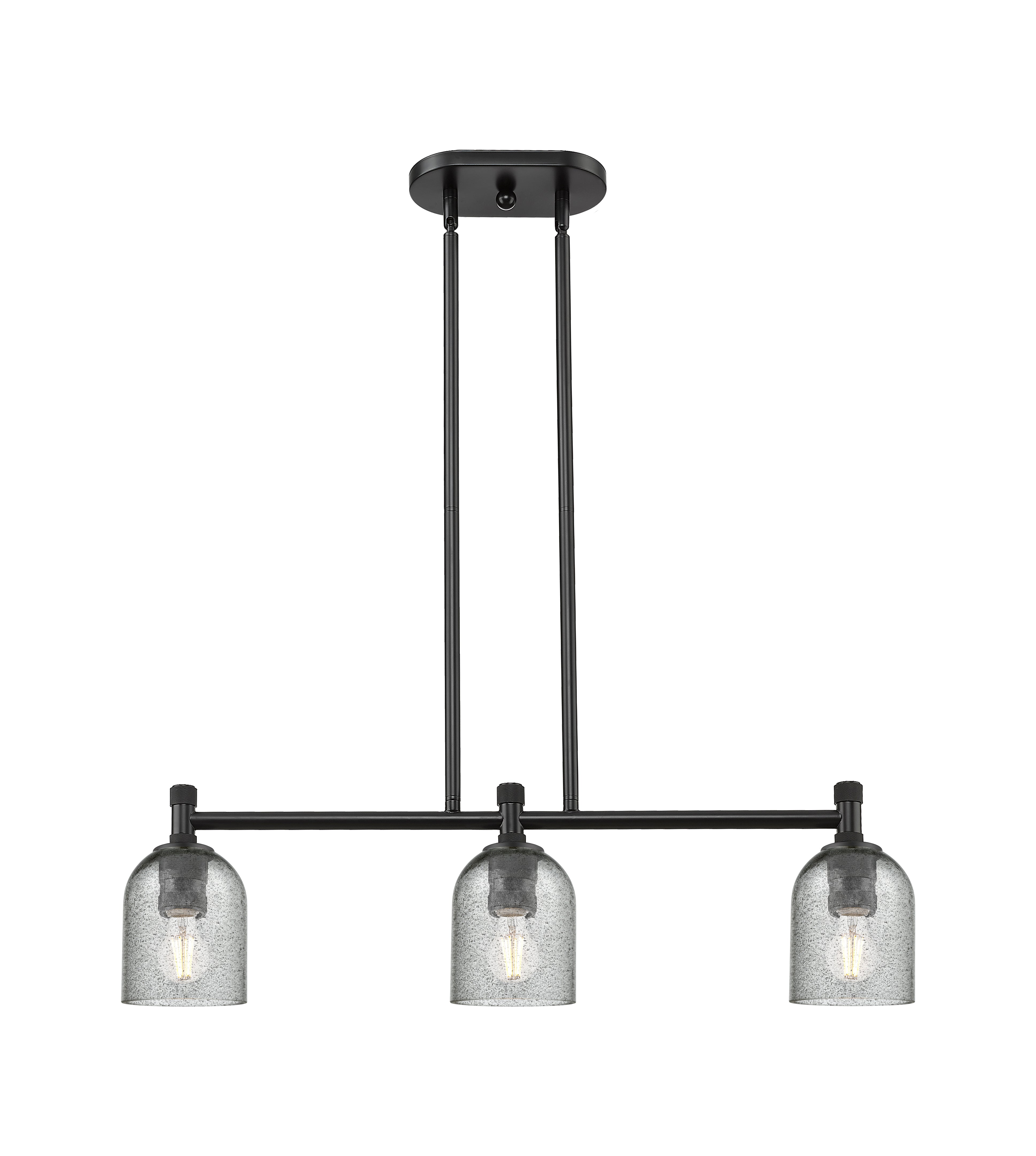Downtown Urban Island Light Glass Steel