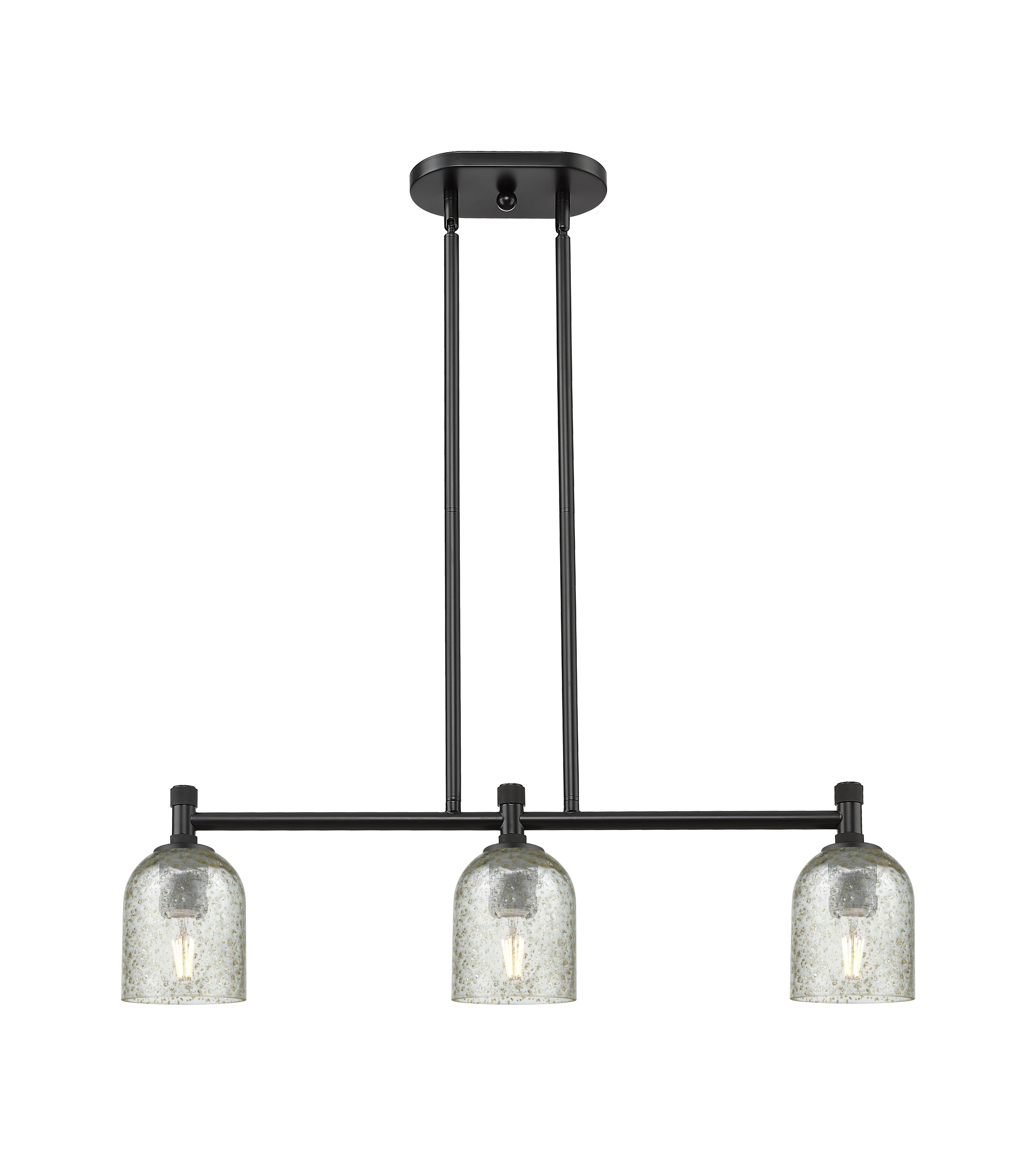 Downtown Urban Island Light Glass Steel
