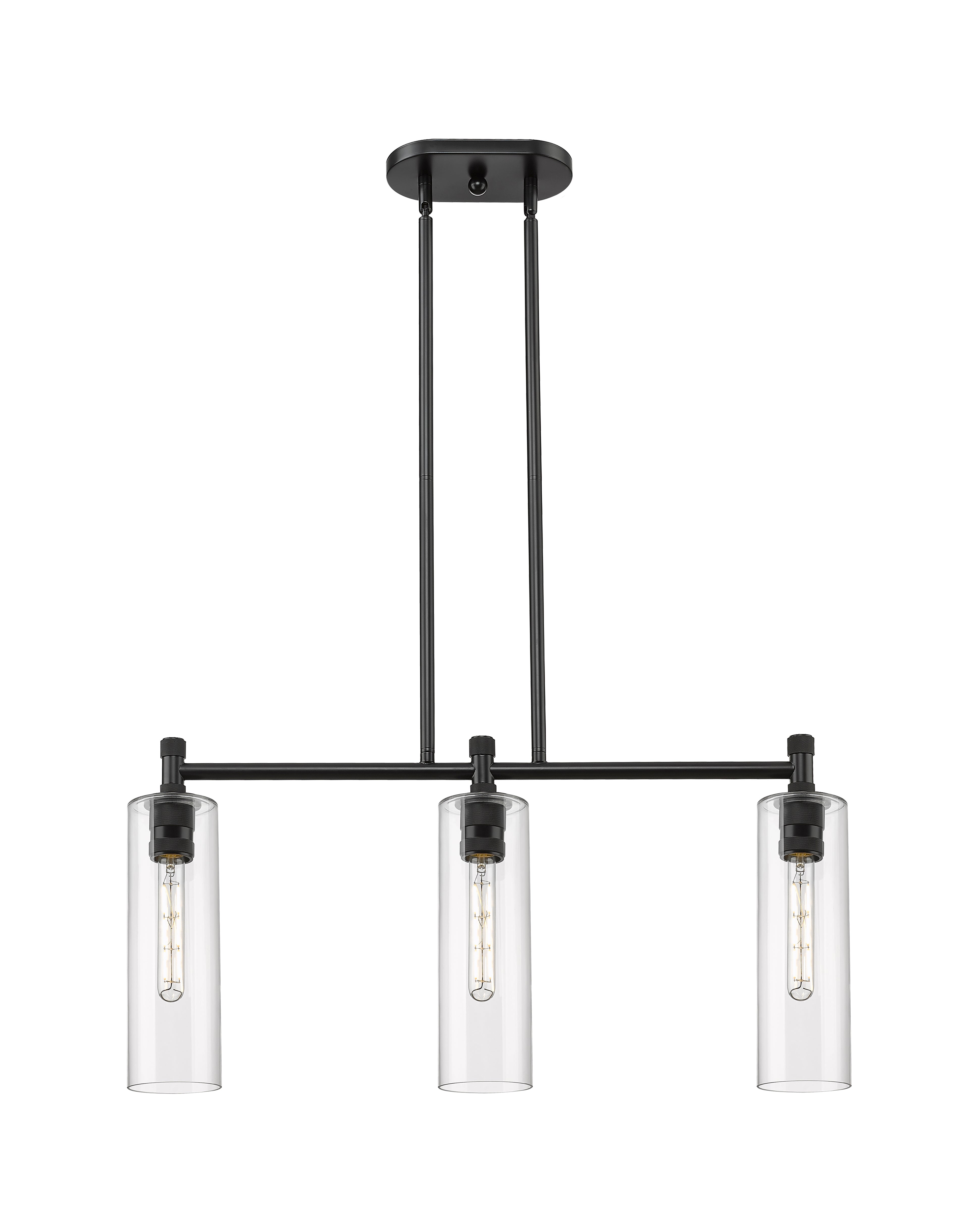Downtown Urban Island Light Cast Brass