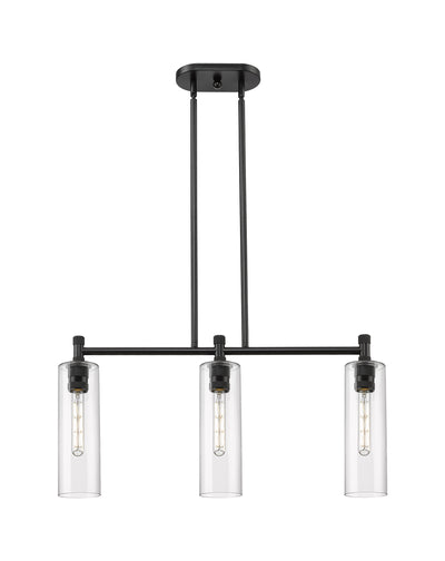 Downtown Urban Island Light Cast Brass