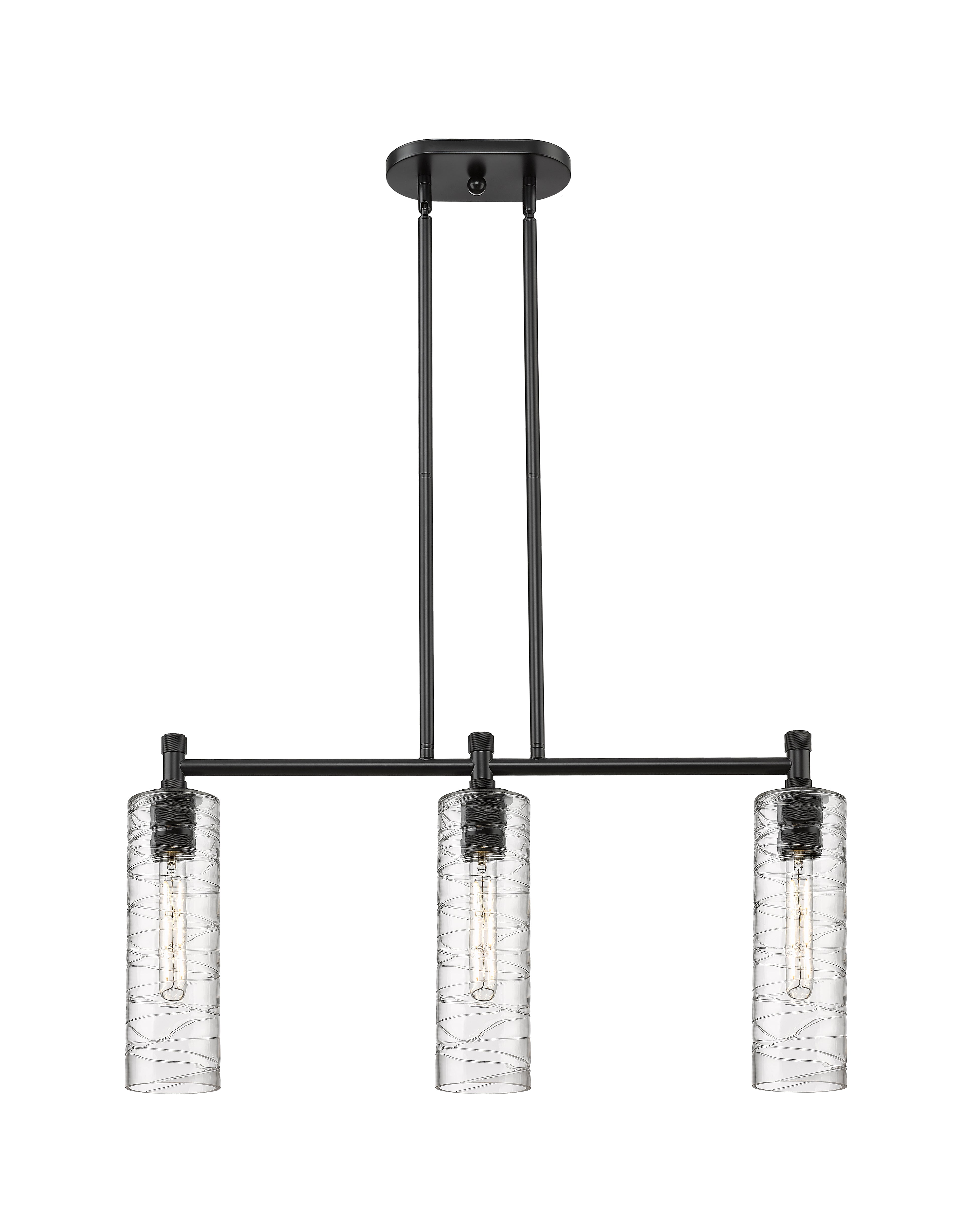 Downtown Urban Island Light Cast Brass