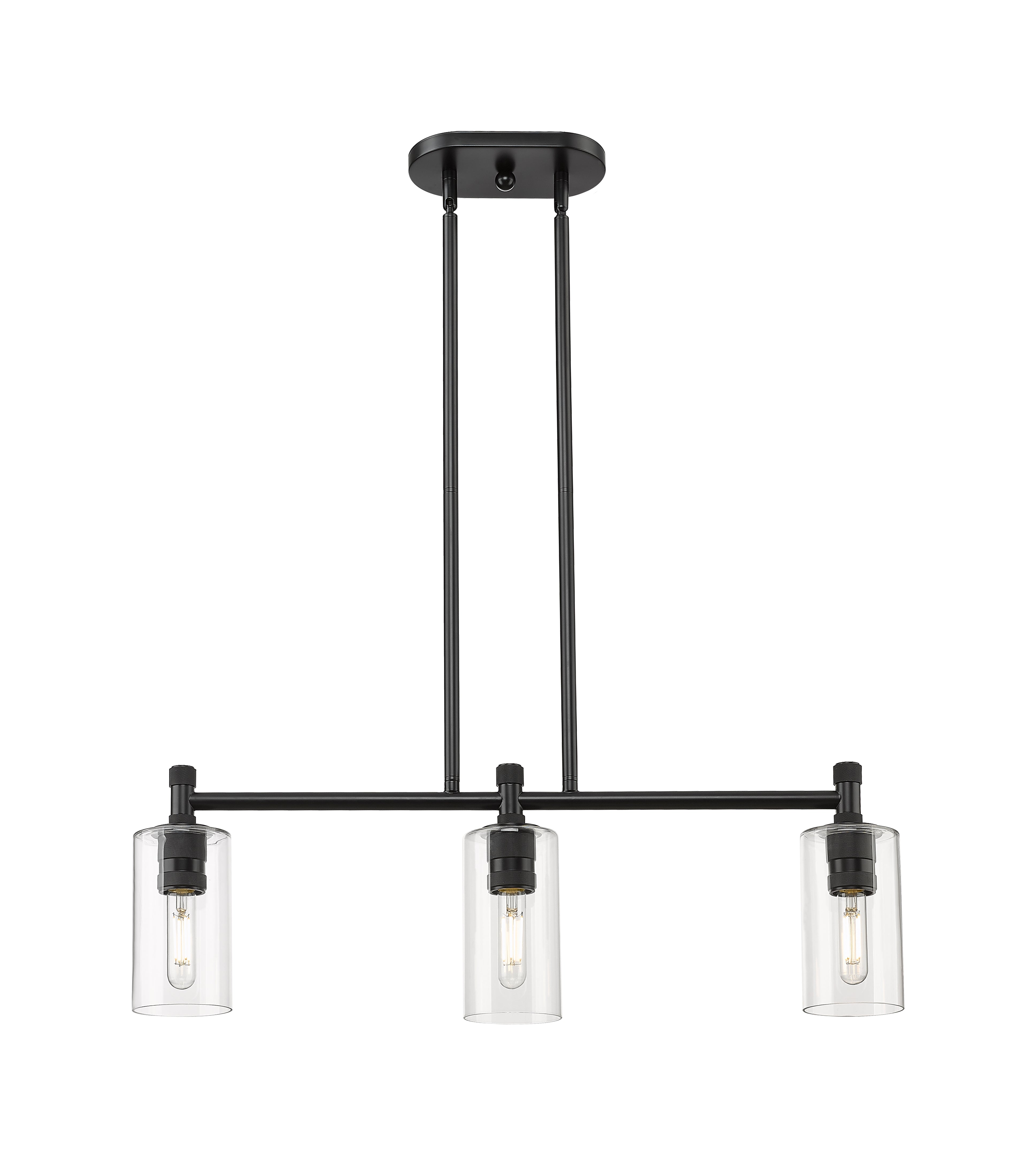 Downtown Urban Island Light Cast Brass