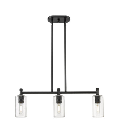 Downtown Urban Island Light Cast Brass