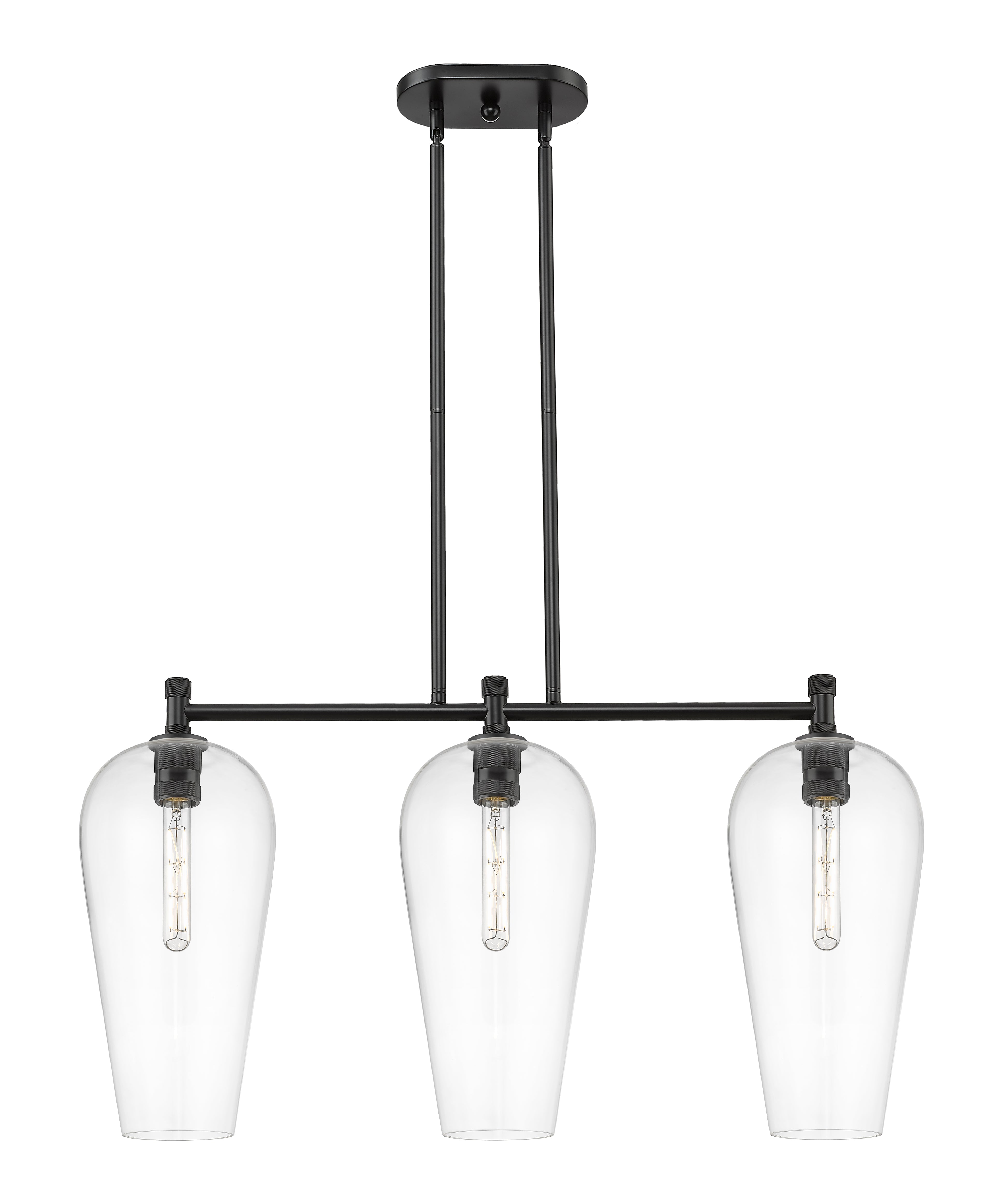 Downtown Urban Island Light Cast Brass