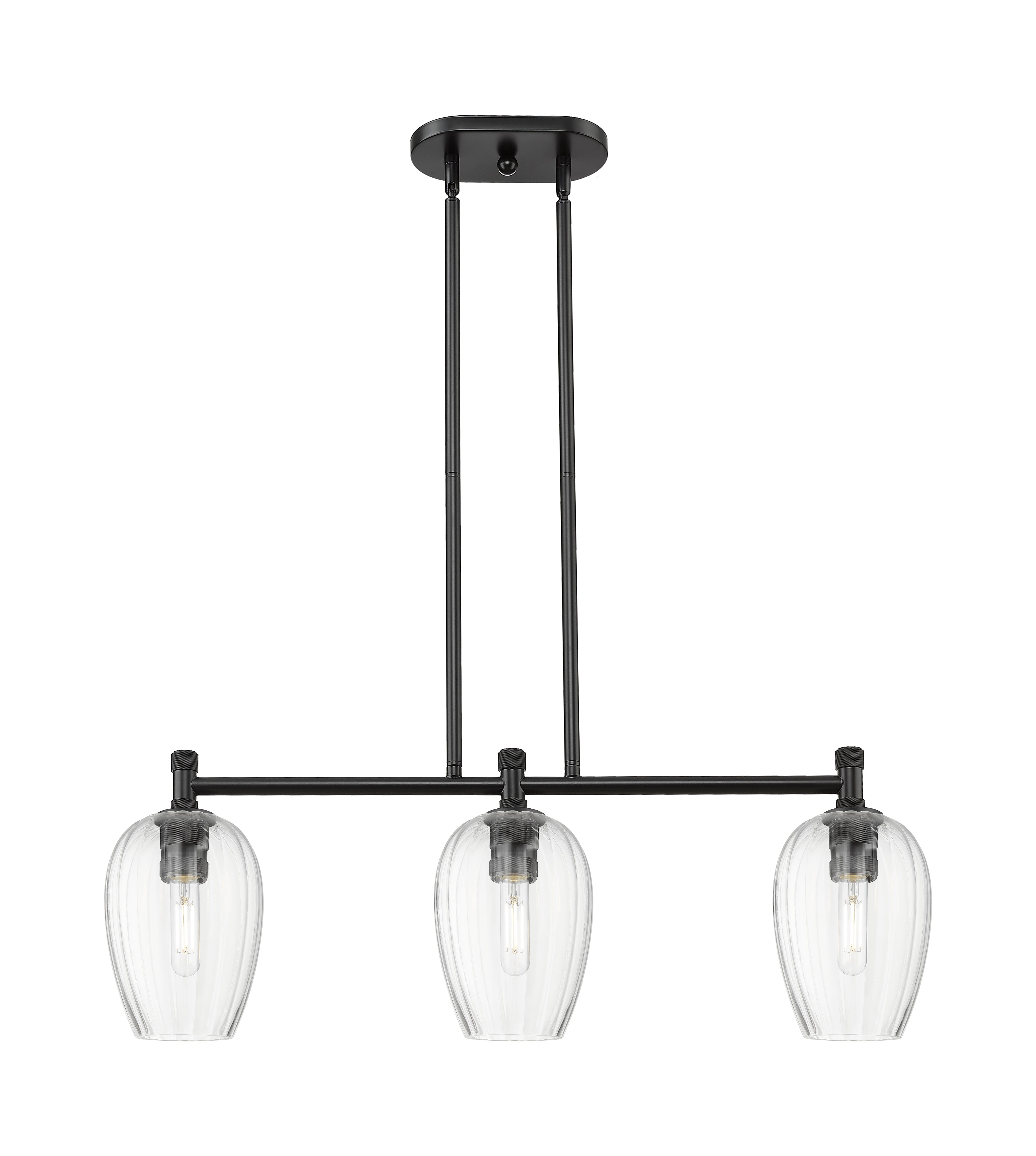 Downtown Urban Island Light Cast Brass