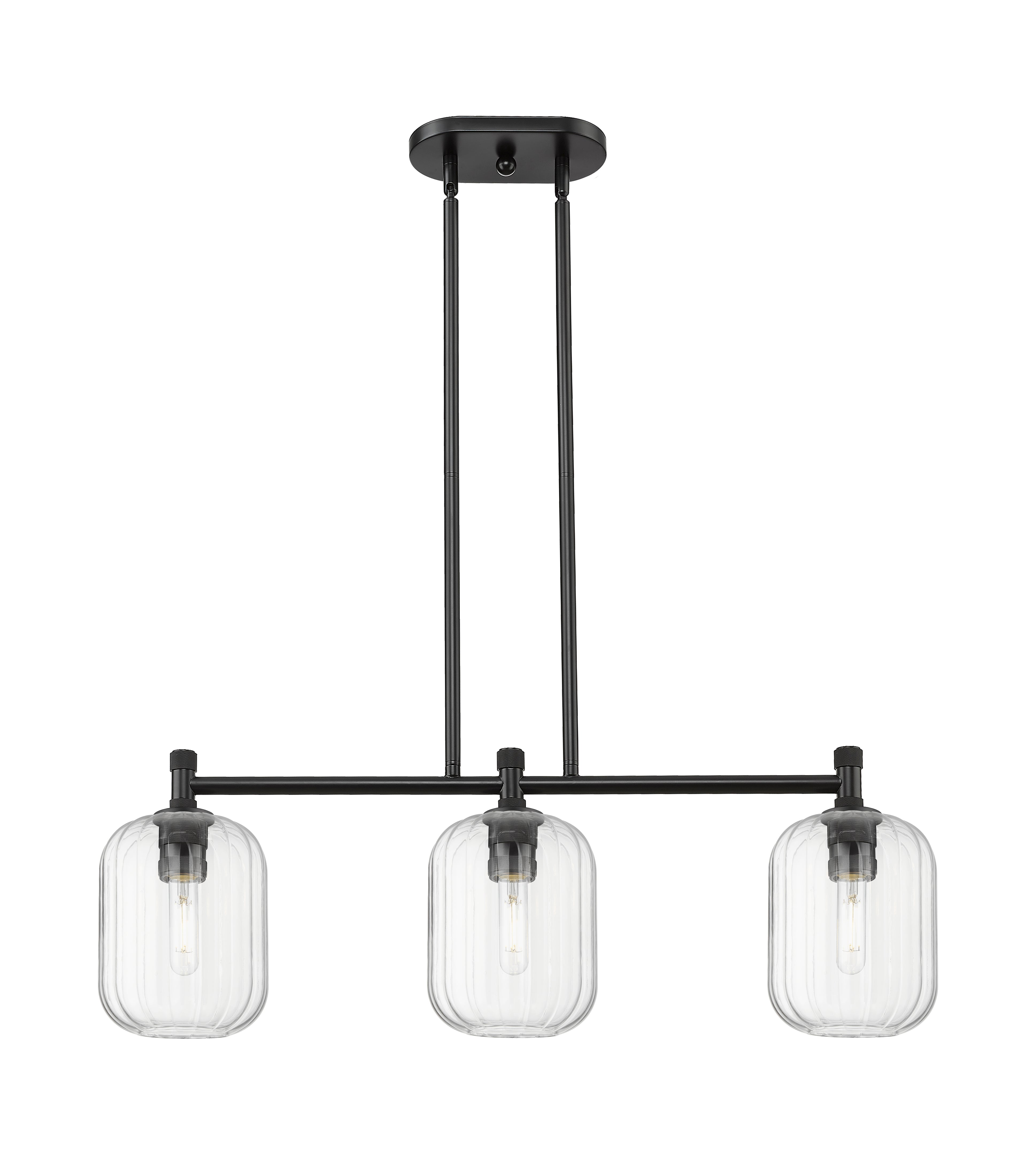 Downtown Urban Island Light Cast Brass