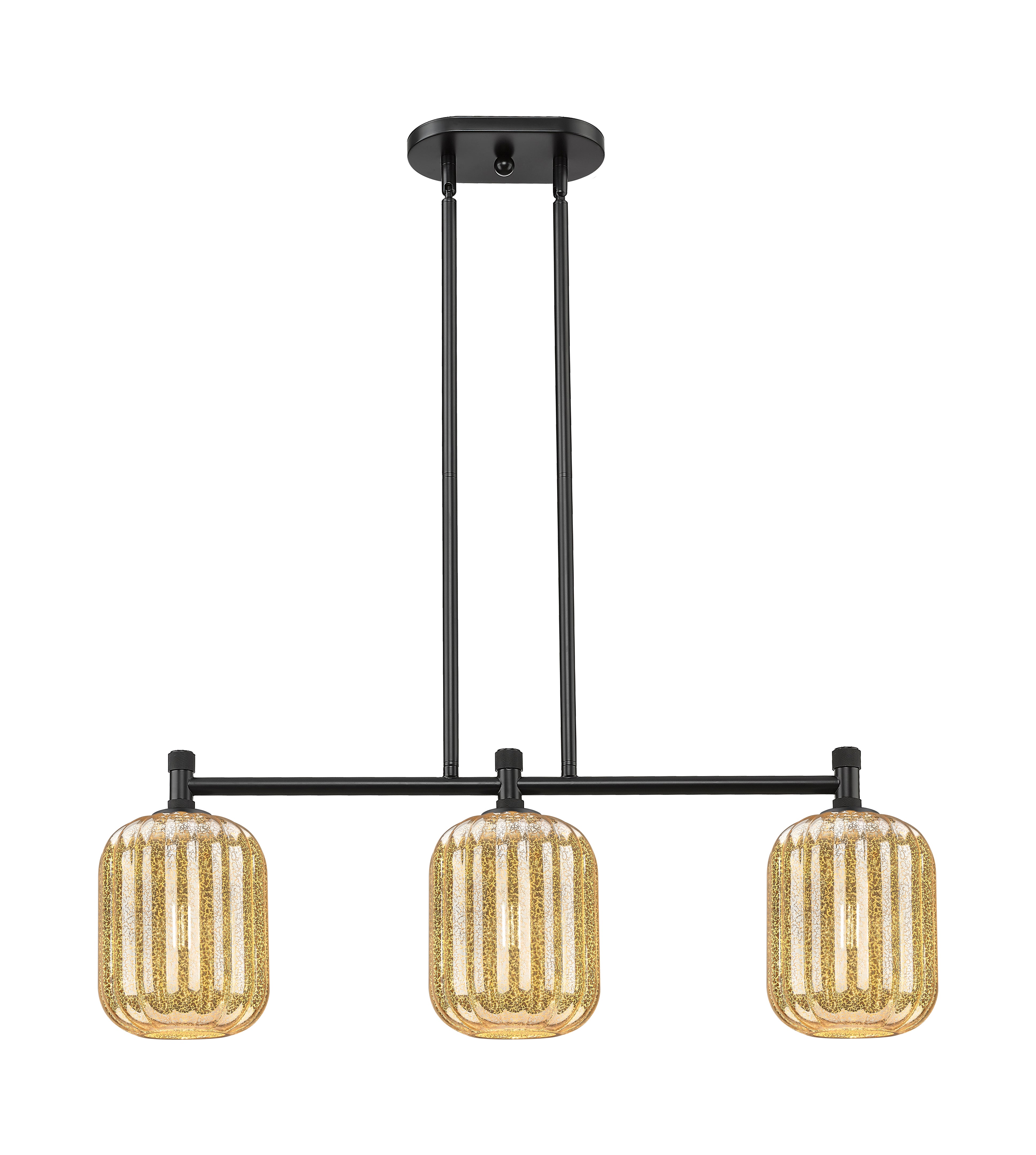 Downtown Urban Island Light Cast Brass