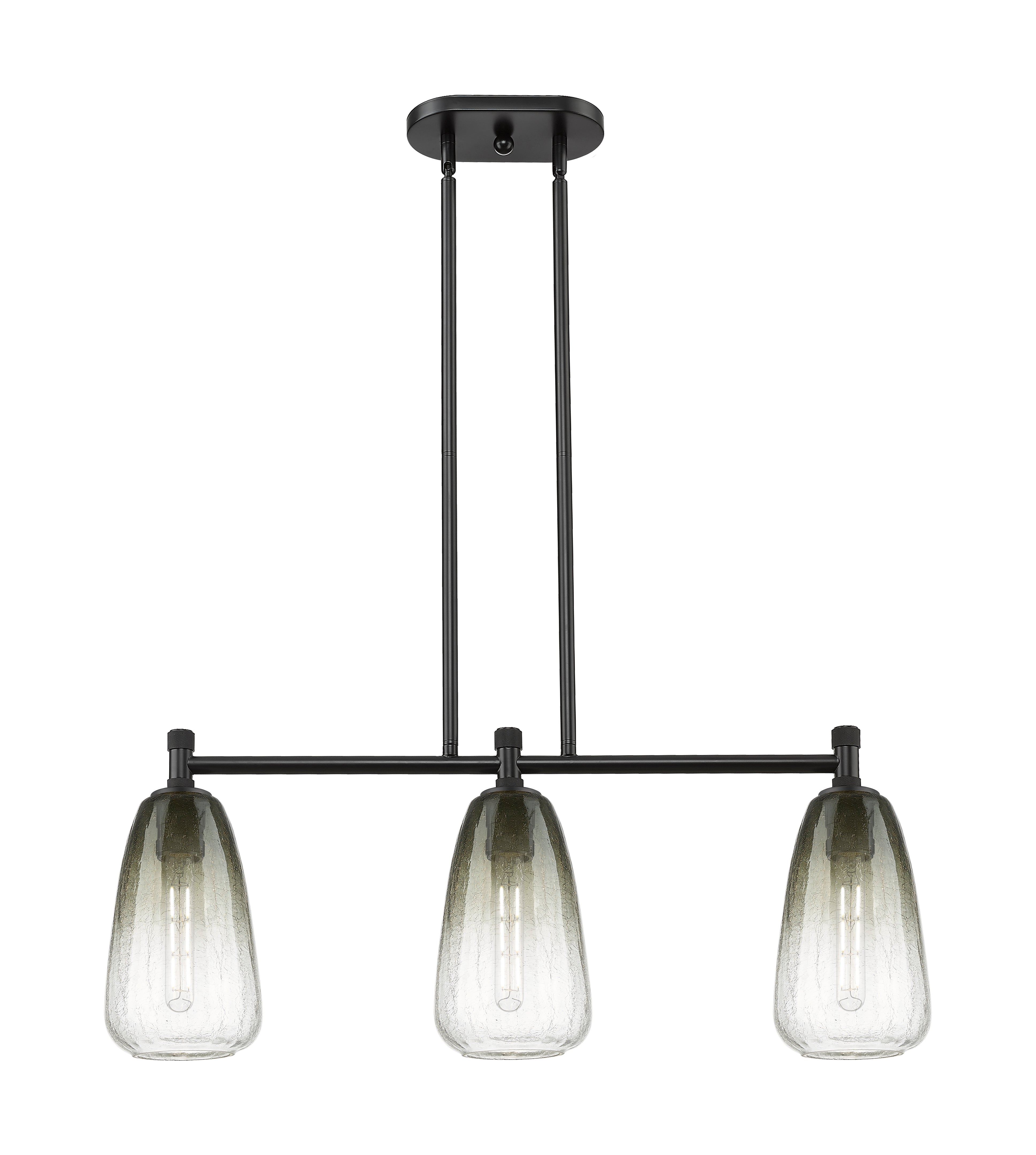 Downtown Urban Island Light Cast Brass Finish