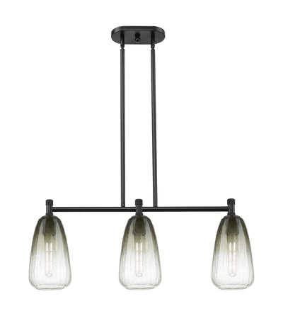Downtown Urban Island Light Cast Brass Finish