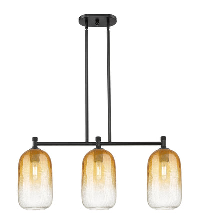 Downtown Urban Island Light Brass Glass