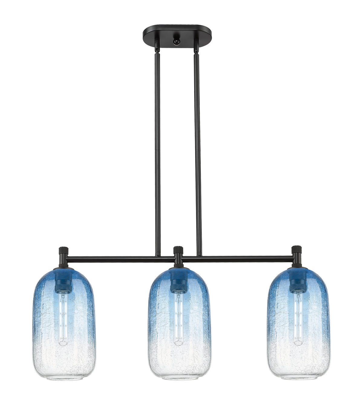 Brookhaven Cloche 34-Inch 3-Light Stem-Hung Island Light