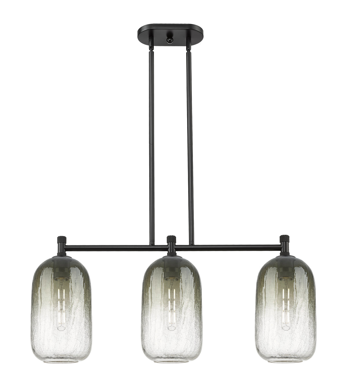 Brookhaven Cloche 34-Inch 3-Light Stem-Hung Island Light
