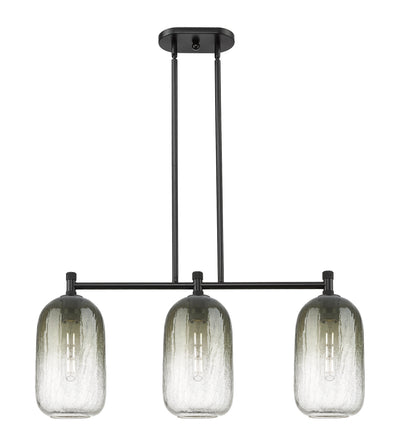 Downtown Urban Island Light Brass Glass