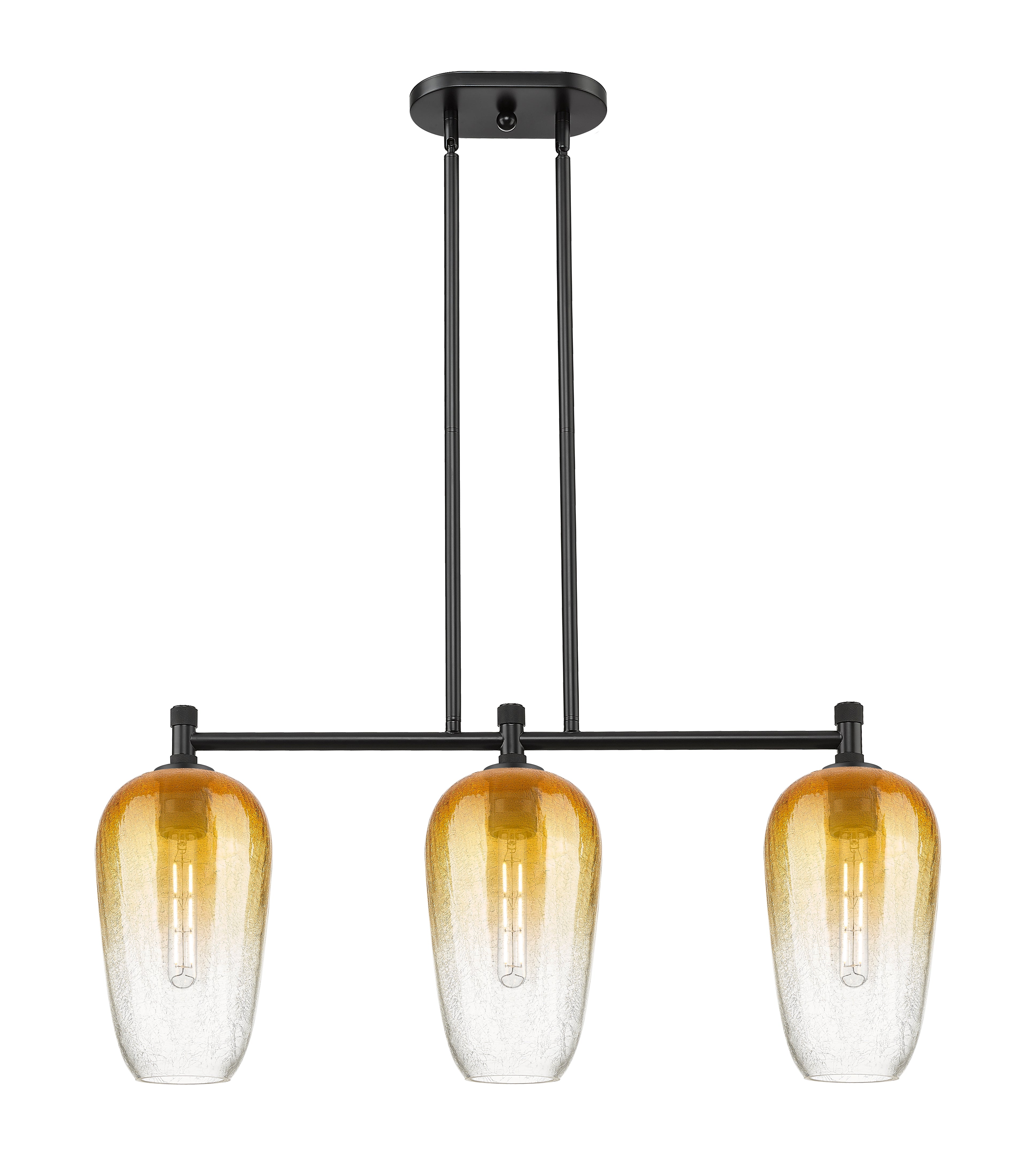 Downtown Urban Island Light Cast Brass Steel