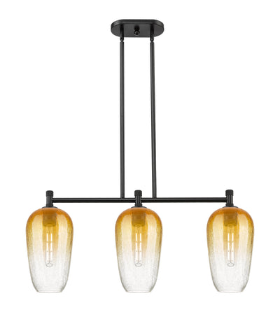 Downtown Urban Island Light Cast Brass Steel